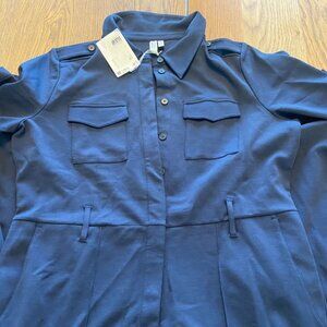 (NEW) Paris Atelier womens blue jumpsuit / overalls (US size M)